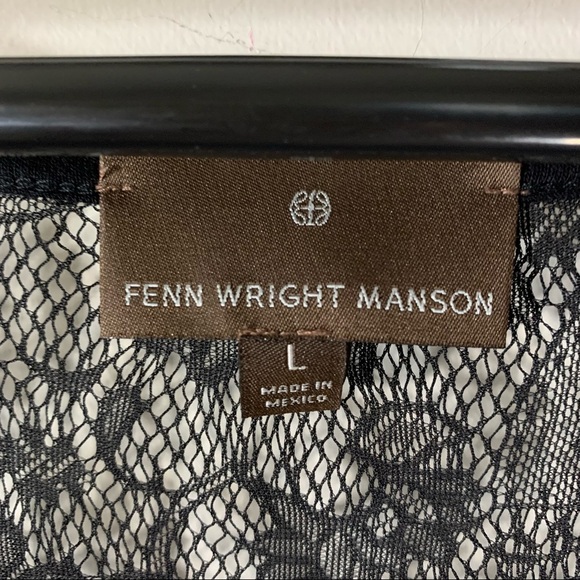 2/$35 Fenn Wright Manson Striped Top Lace Shoulders - Picture 6 of 9